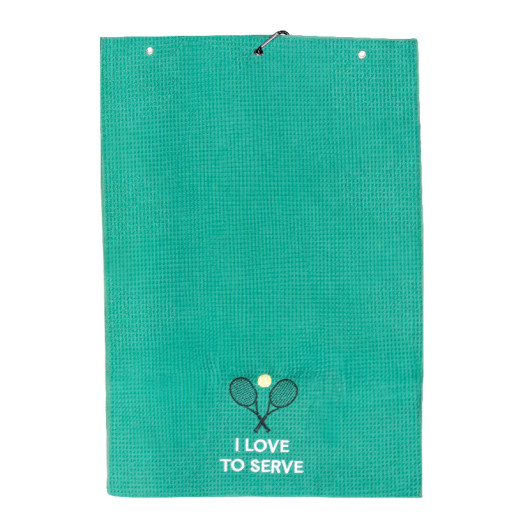 Tee Time Golf Towels Aqua
